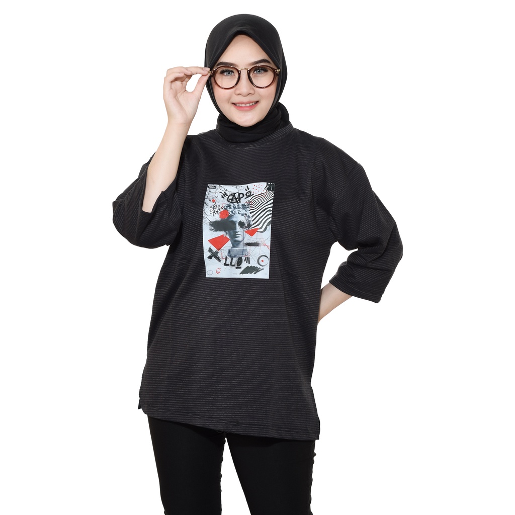 Kaos Oversize Wanita/Kaos Wanita/kaos cewek/Oversize/OrangeBee/OS-023