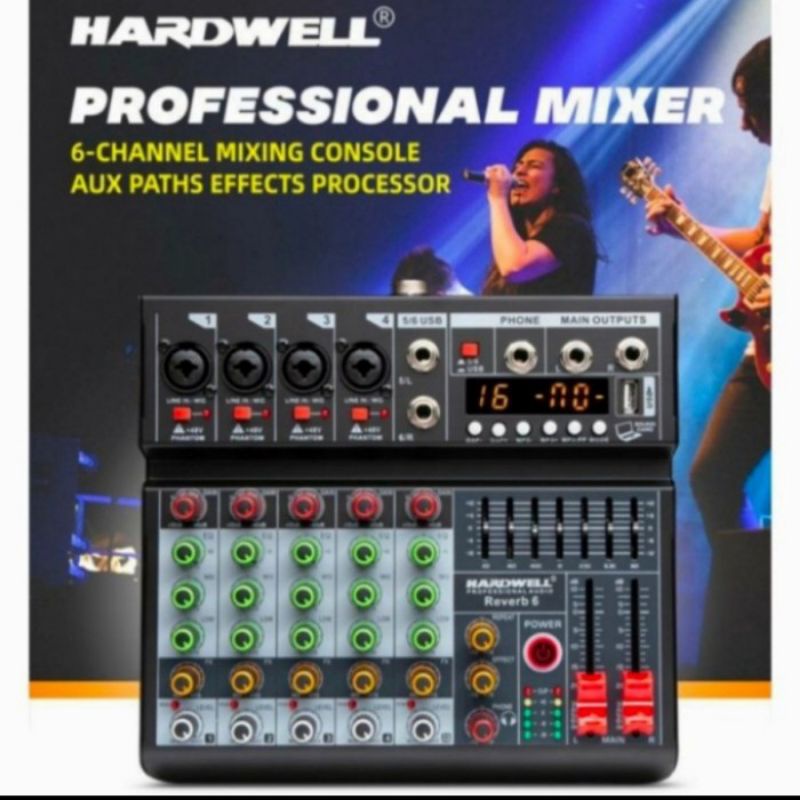 Mixer Audio Hardwell Reverb6 Original Reverb 6 Channel