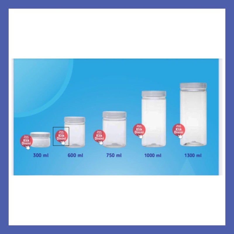TOPLES JAR TABUNG CYLINDER PREMIUM 600 750 1000 1300 ML /600ML 750ML 1000ML 1300ML 1 1,3 L / 1L 1,3L