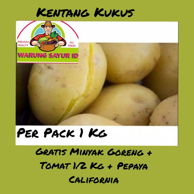 

Kentang Kukus Per 1 Kg Kualitas Terbaik/Sayur Segar/Sayur Online