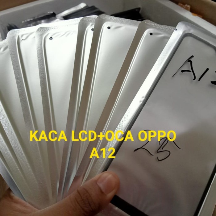 Kaca Lcd Kaca Depan Lcd Glass Lcd Plus Lem Oca Oppo A12