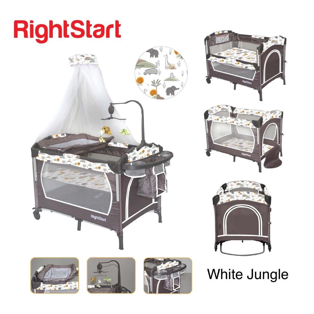 Box Right Start PY 888 / Tempat Tidur Baby / Baby Box / Side Bed Bisa Buka Samping
