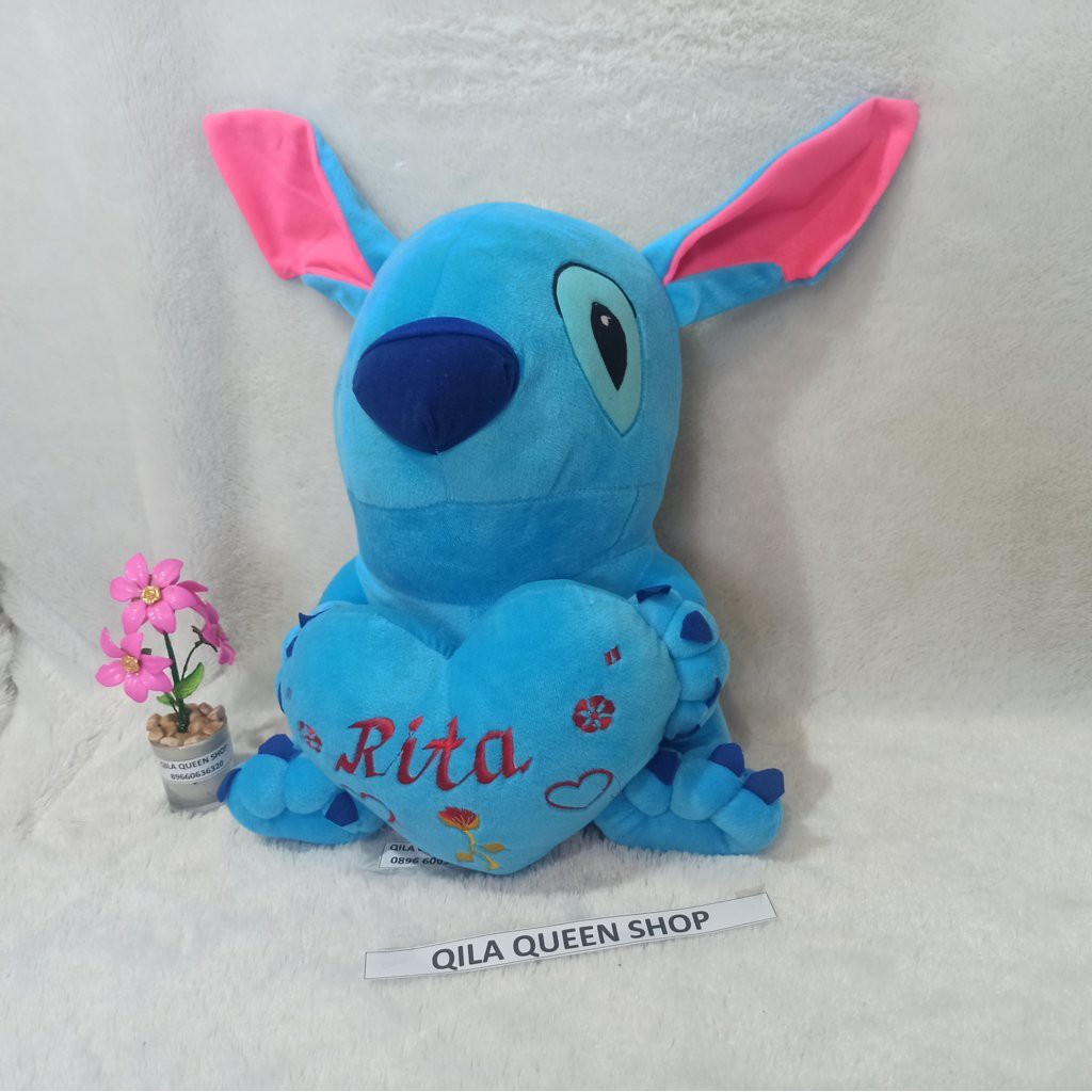 TERMURAH Boneka stitch stit stick size XL bisa ukir NAMA