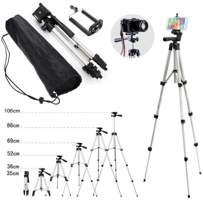 SRS (COD YES) Tripod 3110 Panjang 1 Meter / Tripod Camera HP / Tripod Camera Mirrorless / Tongsis