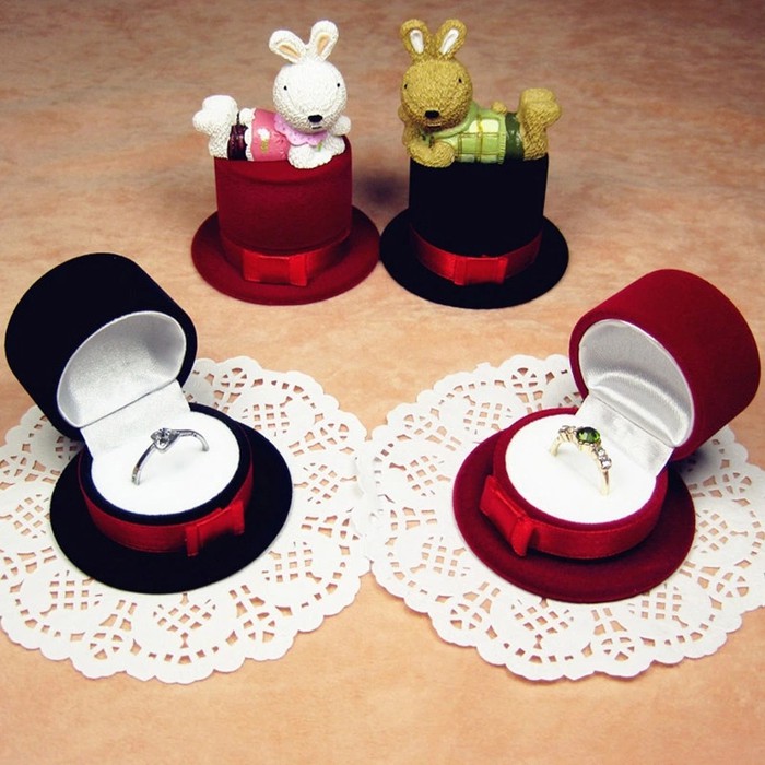  Hiasan  Aksesoris Kotak Cincin Box Unik Tempat Cincin 