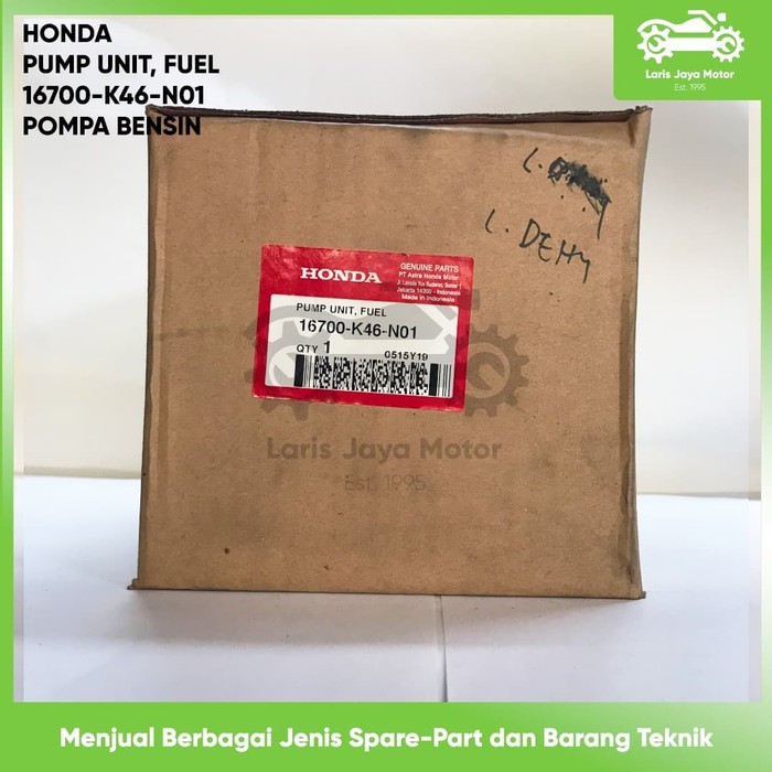 FUEL PUMP POMPA BENSIN ALL NEW BEAT ESP, ALL NEW SCOOPY ESP, 16700-K46-N01 ORIGINAL ASLI HONDA FUEL 