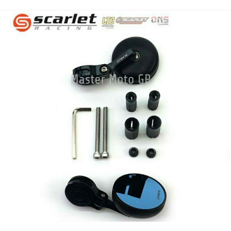 Motorcycle mirror Spiob bar end SCT-2186 Scarlet / Rizoma Spion jalu skuter matik giorno Scoopy kymco vespa fino  mini top Quality full cnc Scarlet Racing Rizoma