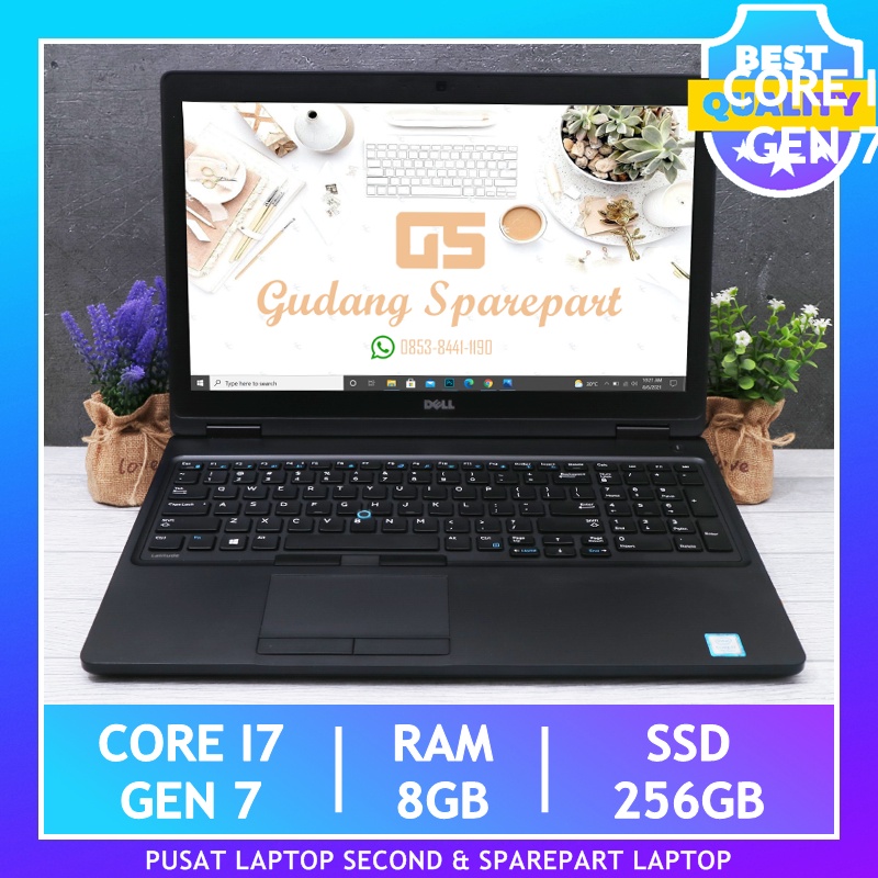 Dell E5580 Core i7 RAM 8GB SSD 256GB NVIDIA Laptop Second Termurah Bergaransi Berkualitas Terbaik