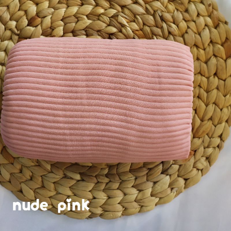 [PART1] UMAMA PLEATED SHAWL PASHMINA PLISKET / PRISKET CERUTY ARMANY-Nude