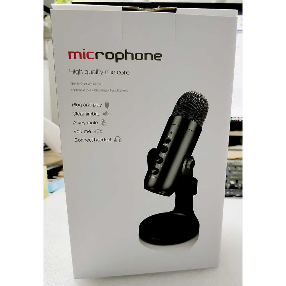 (BISA COD) RVOSTR ICREATIVE Microphone Condenser USB Mikrofon Kondensor Stand - JD-900