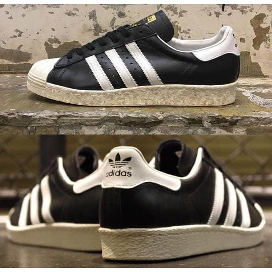 adidas superstar 80s black white