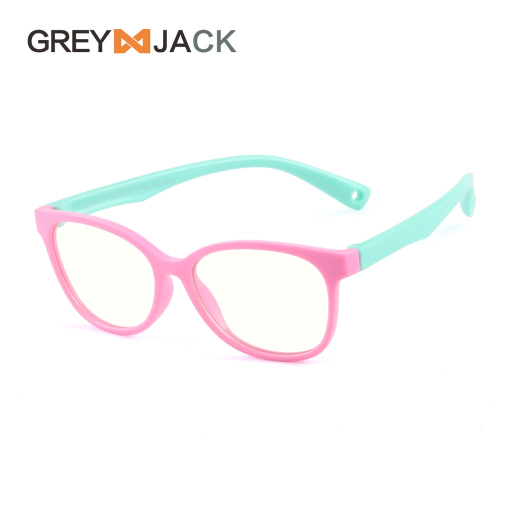 Grey Jack/Kacamata ANAK anti radiasi blueray komputer HP TV TR90/ FA8142-C3pink tosca