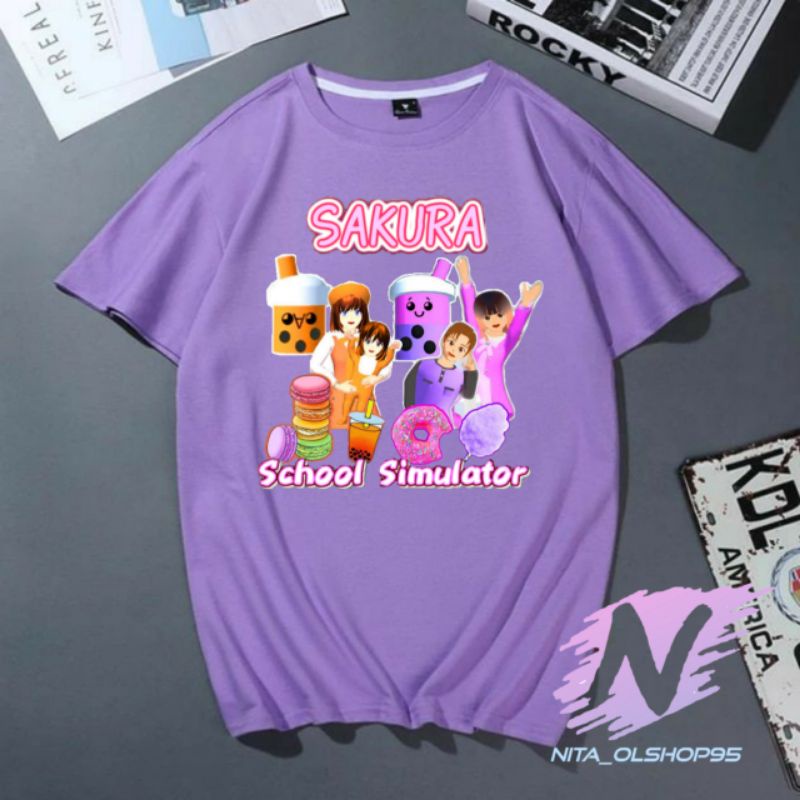 kaos anak Boba sakura school simulator baju boba