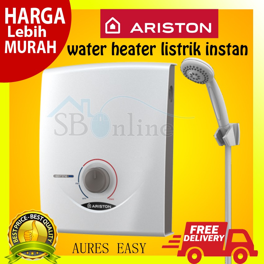 Water Heater Ariston Listrik Instant AURES EASY FREE ONGKIR