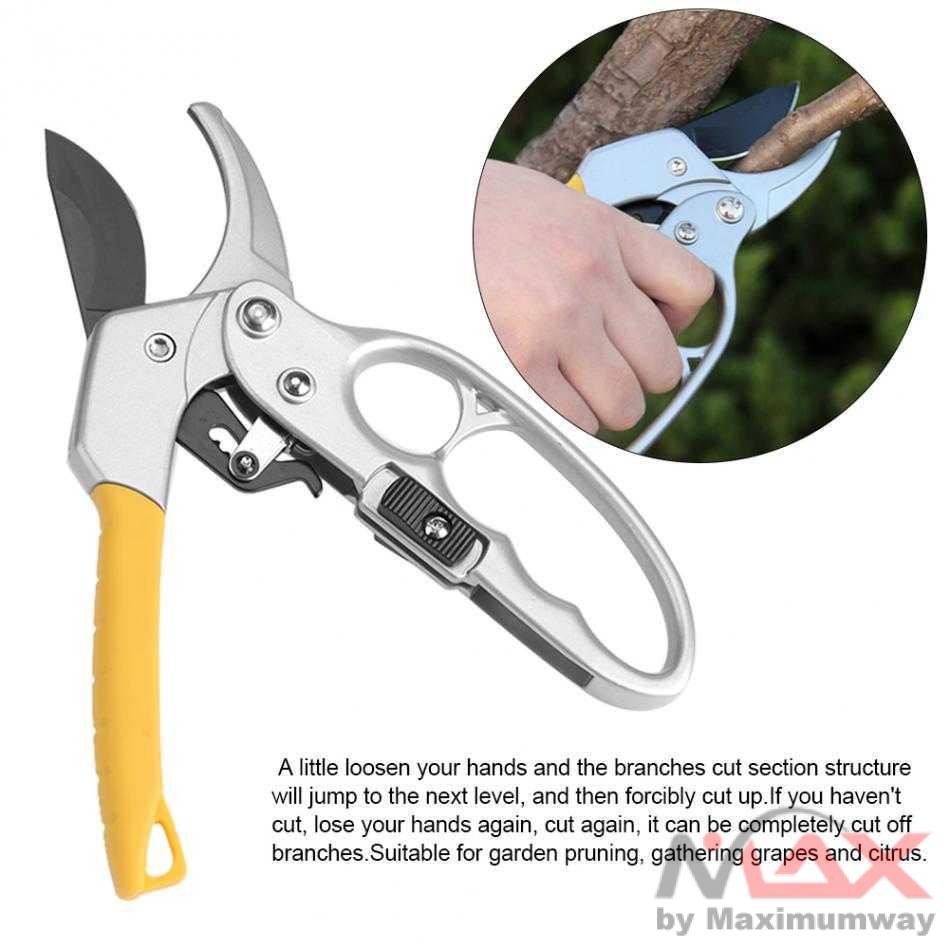 Gunting Ranting Batang Tanaman Cutter Knifezer Gunting Taman Ranting Garden Pruning Shear Scissors - W238 Warna Silver