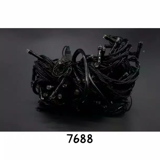 Lampu Hias 10 Meter 100 LED Kabel Hitam Bervarian / Lampu TUMBLR