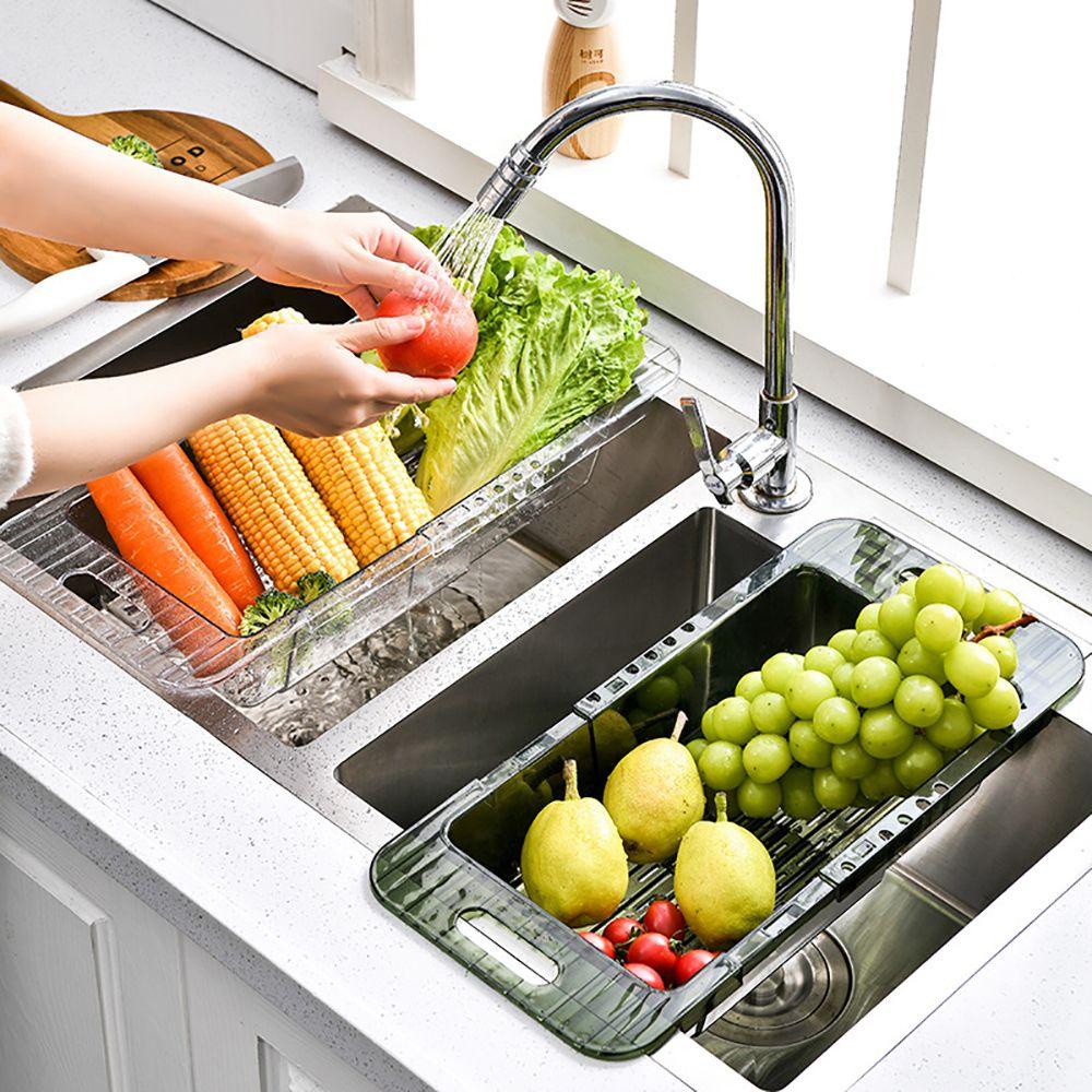 R-flower Rak Wastafel Dapur Teleskopik Adjustable