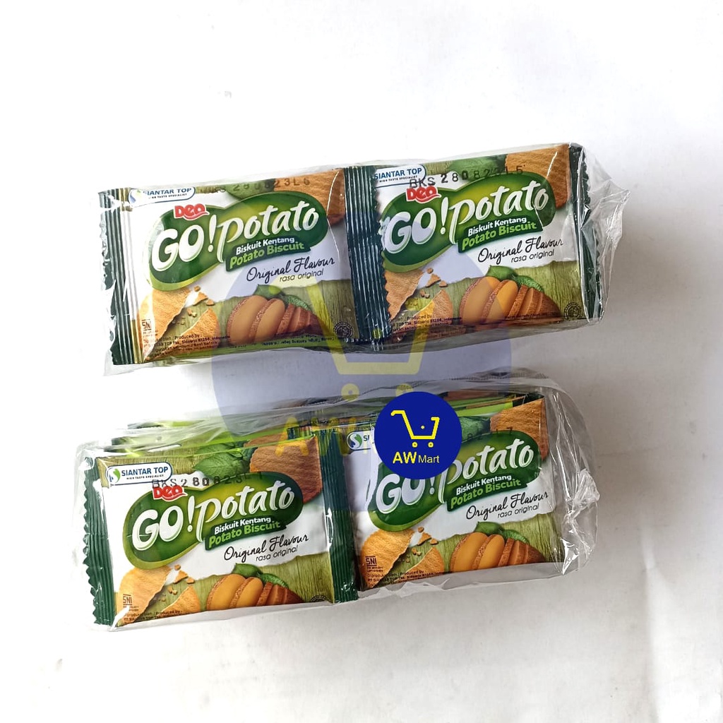 GO POTATO PER PAX ISI 20 SACHET X 10 GRAM - BISKUIT KENTANG