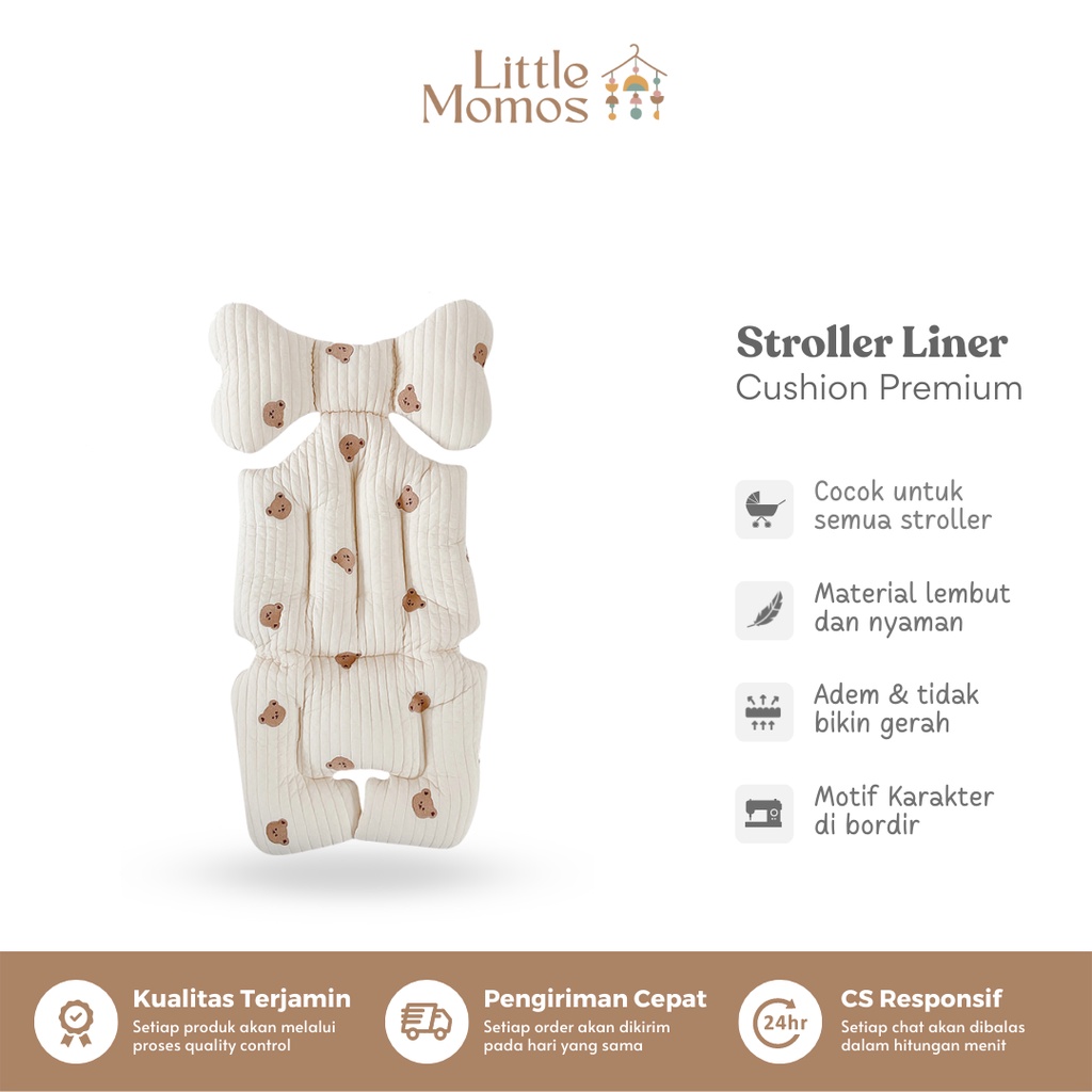 Little Momos Premium Cushion Stroller Liner | Alas Stroler Bayi