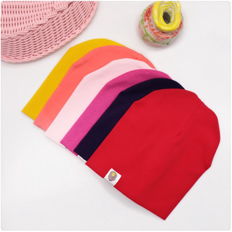 ☀ INDOLAND ☀ R312 TOPI BAYI KUPLUK ANAK COWOK CEWEK BAHAN KATUN SPANDEX HALUS LEMBUT ADEM