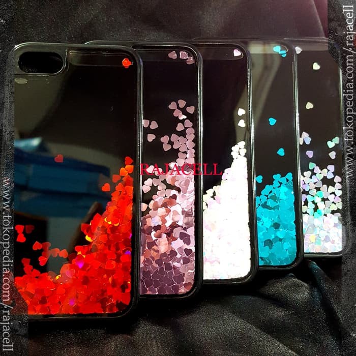 Oppo F1 Plus F1+ Case Black Water Glitter Love Swarovski Hardcase 3D