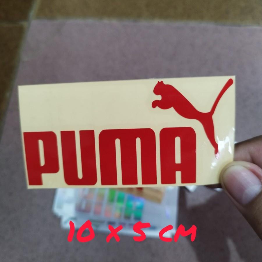 Stiker sticker cutting logo puma visor helm motor mobil laptop