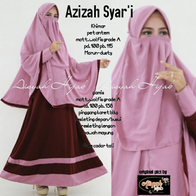 Azizah Syari Ori Aisyah Hijab