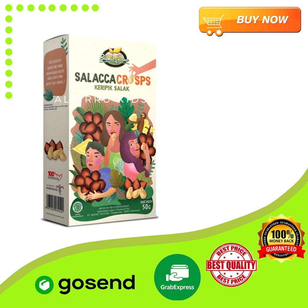 

SNACK CEMILAN JAJANAN SEHAT KERIPIK SALAK - BIONIC BIONIK FARM AK446