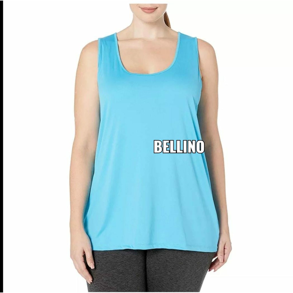Singlet Wanita Jumbo LD 115cm Tanktop Jumbo XXL Teng top XXL Tentop  Tali Lebar Big Size-Biru
