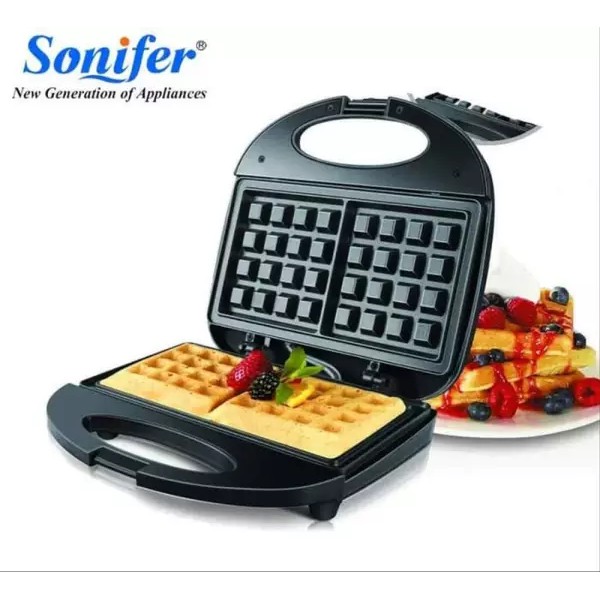 Sonifer Waffle Maker SF-6043 Nonstick Alat Pembuat Catakan Kue Waffle dan Croffle