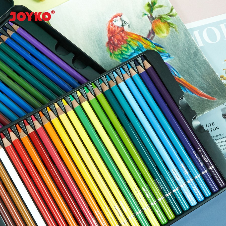 Premium Oil Color Pencil / Pensil Warna Joyko CP-TC126 36/48/72 Warna