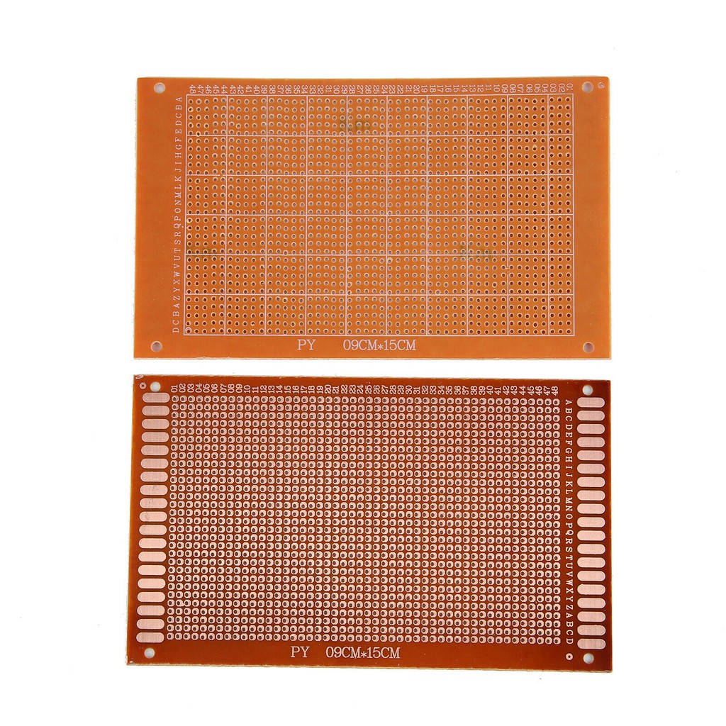 PCB Strip Printed CM Circuit Board Prototype Breadboard Dot Matrix Fiber Lubang IC 9X15 9X15CM