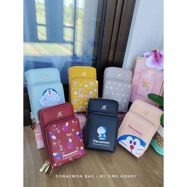 Jim's Honey Doraemon Mini Bag Tas Selempang Wanita || Slingbag Doraemon || Tas HP Doraemon