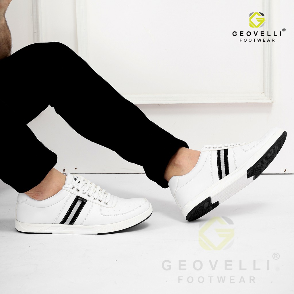 Sepatu Sneakers Pria G-3102 Sepatu Pria Sneakers Hitam Putih Sepatu Kasual Pria Murah