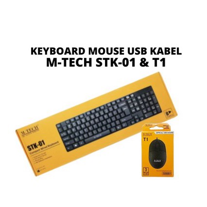 ITSTORE Paket Combo Keyboard  Mouse USB Kabel M-tech Mtech Votre Komputer PC Laptop Murah Support Windows 7 8 10 Mac
