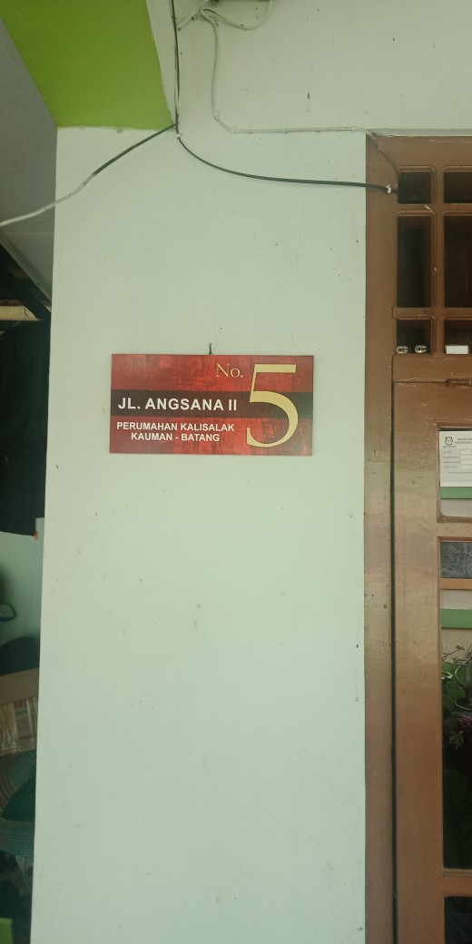 Nomor Rumah Kayu Variasi Motif