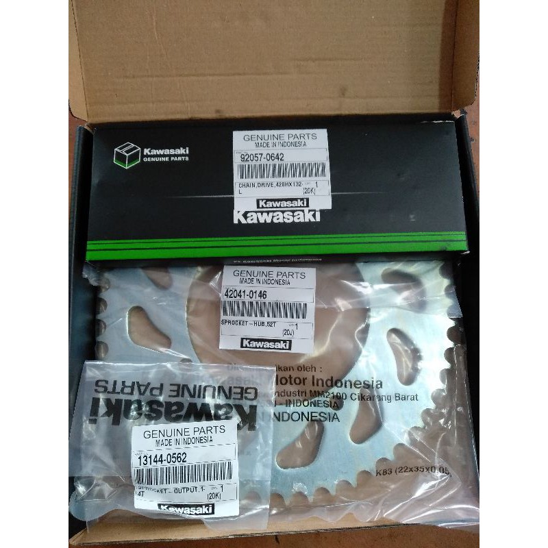 Gear rantai set KLX150 BF original