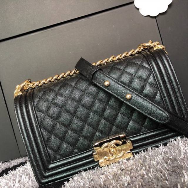 CHANEL *25*MEDIUM BOY A67086 / TAS WANITA / SUPER MIRROR QUALITY