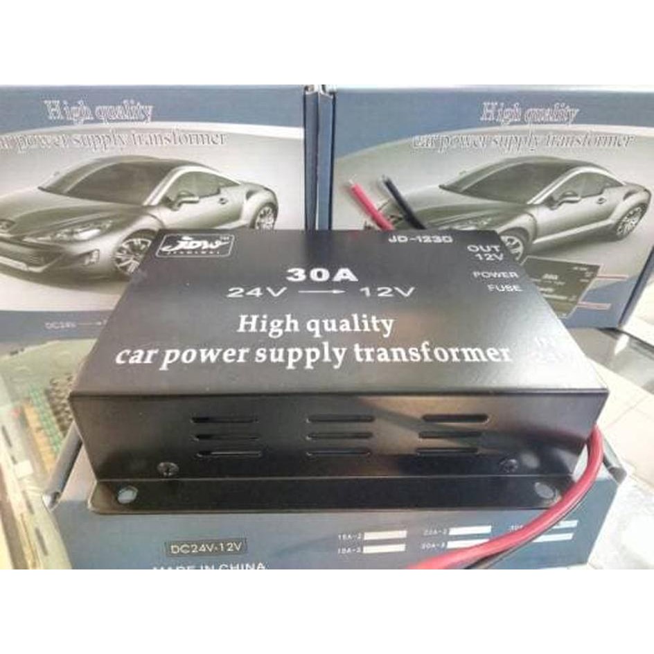 *pertukangan* car power supply transformer stepdown 24v to 12v 30a