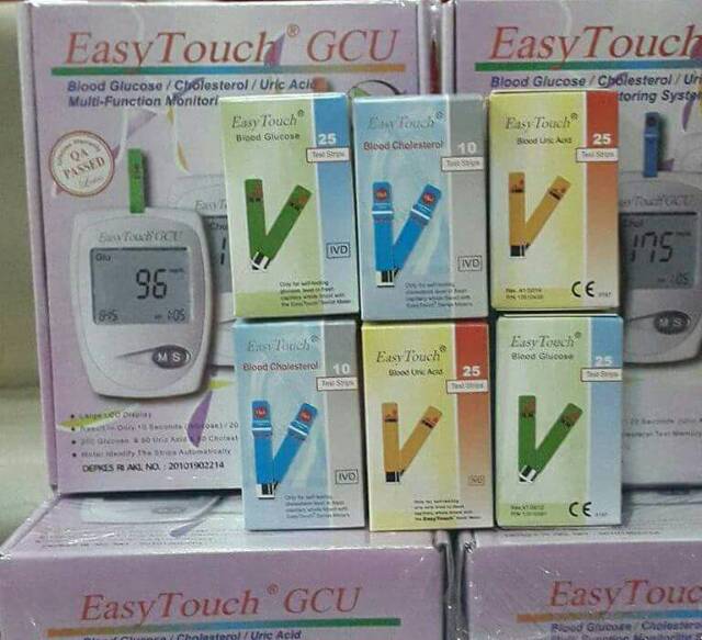 Easytouch GCU Easy Touch GCU Alat Tes Gula Darah Kolesterol Asam Urat 3 in 1 Murah