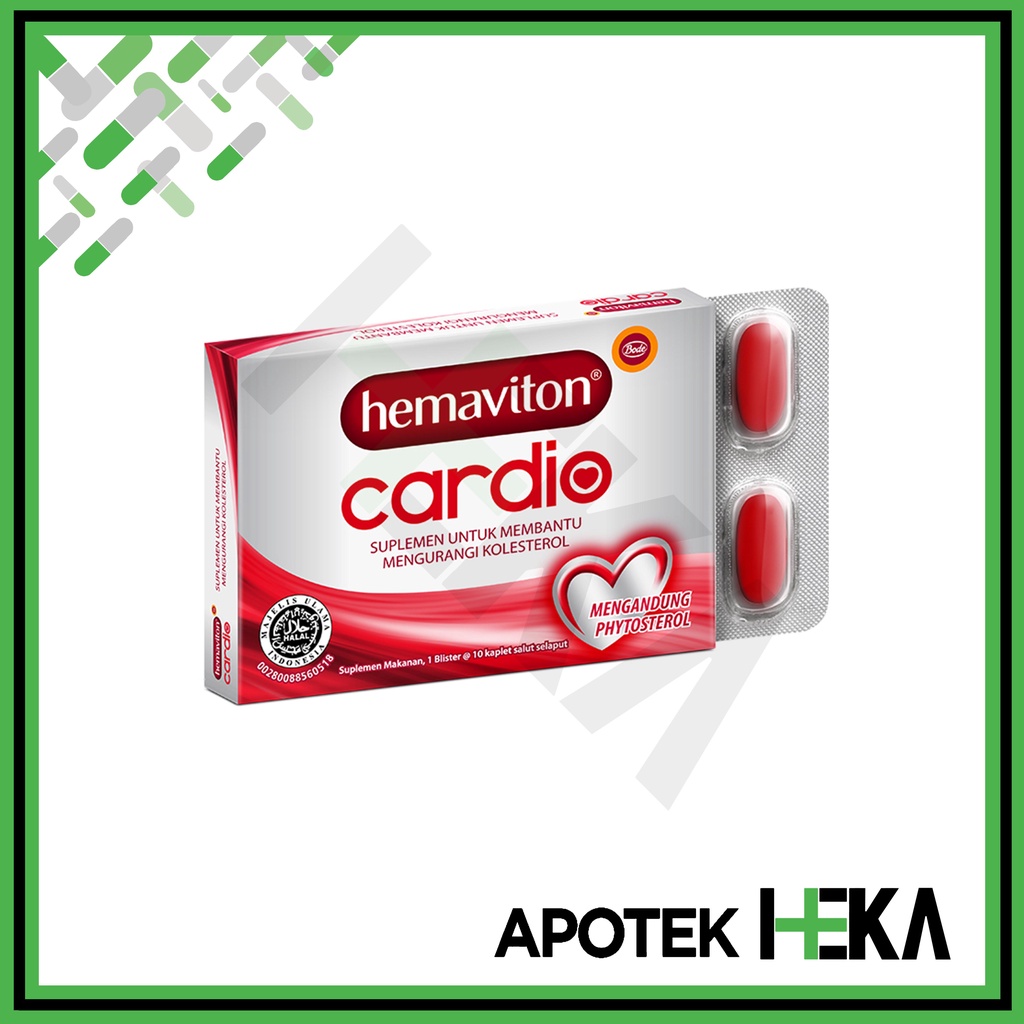 Hemaviton Cardio Isi 10 Kaplet Suplemen Membantu Mengurangi Kolesterol (SEMARANG)