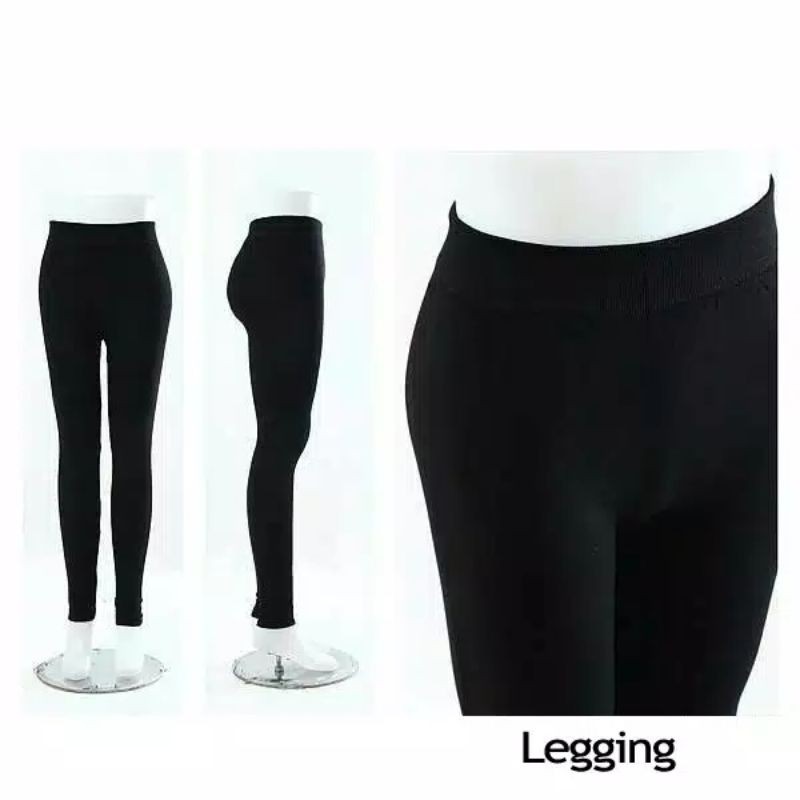 BISA COD CELANA LEGGING WANITA IMPORT HITAM