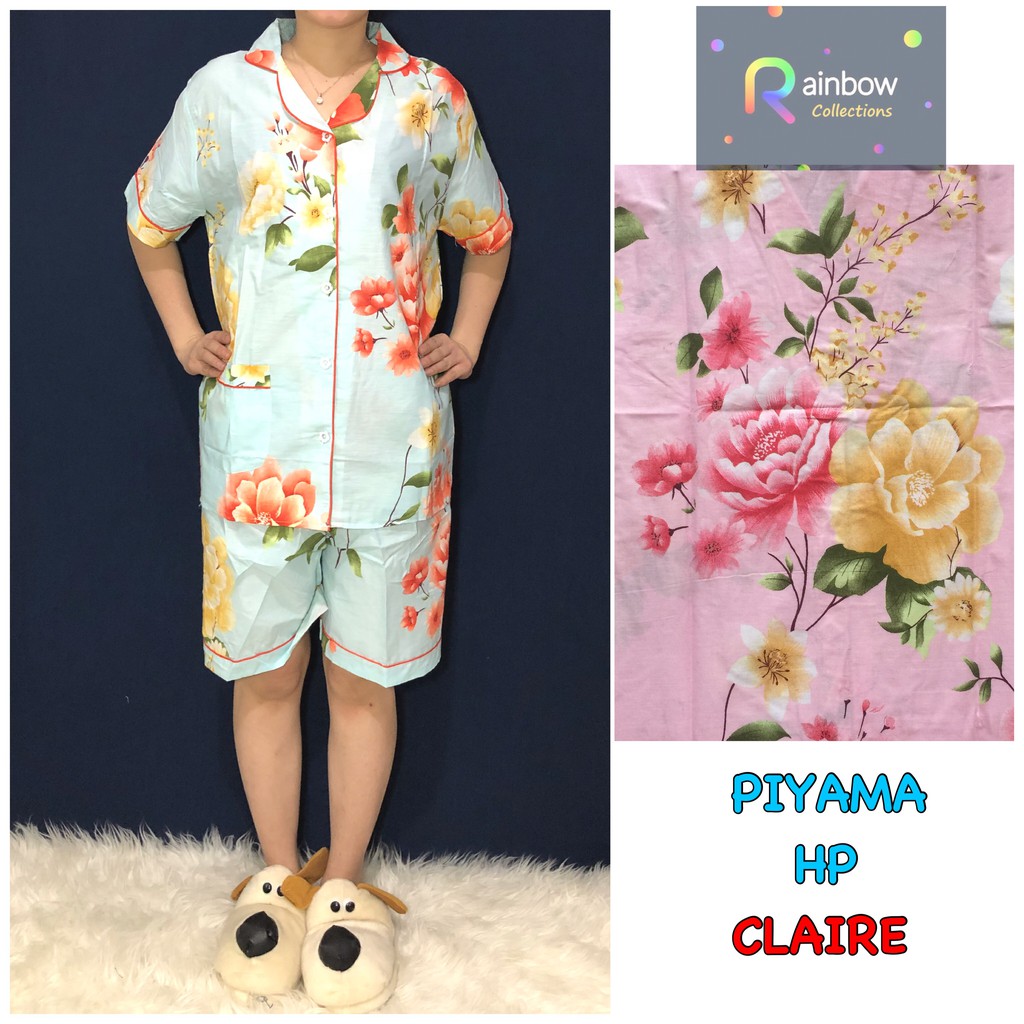 Piyama dewasa HP FIT XL, celana pendek baju pendek, katun jepang,motif POOH TIGER/BUNGAPANDA/KITTY