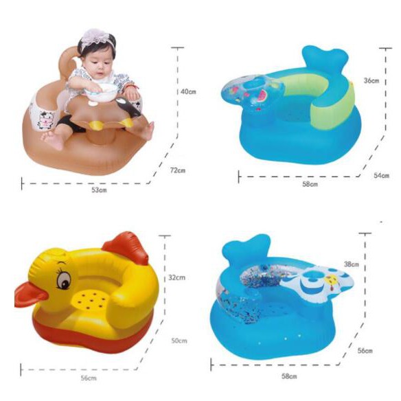 Kursi bayi sofa Tiup Baby Kursi Termurah Kualitas Import belajar duduk makan dan mandi kursi sofa bahan pvc sofa angin sofa angin anak karakter Bayi belajar duduk sofa termurah Kursi  musik