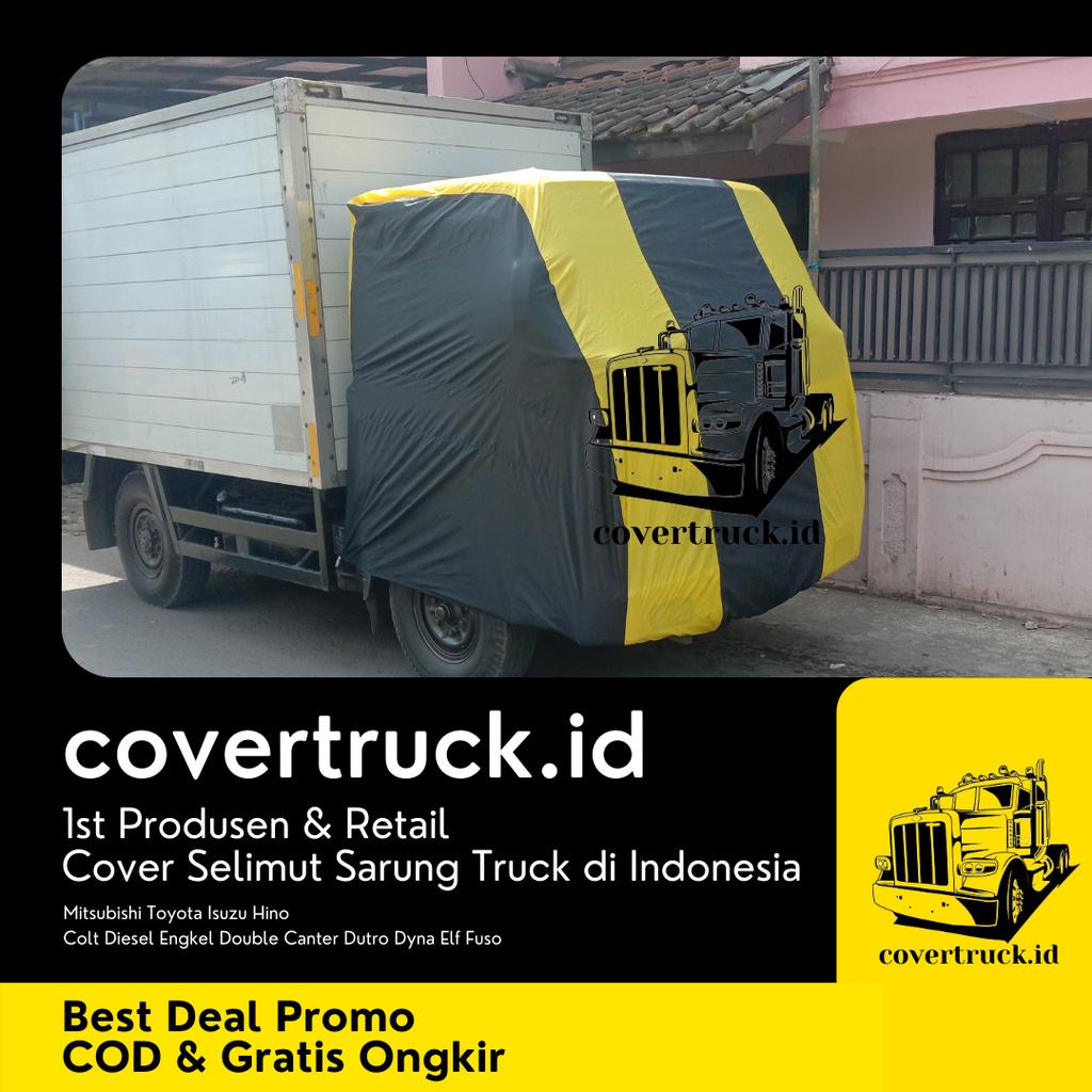 COVER SARUNG SELIMUT TRUK CANTER MITSUBISHI FUSO COLT DIESEL DOUBLE ENGKEL RAGASA