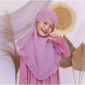 Hijab Bergo Anak Rempel Tali Jilbab Kerudung Kudung Anak Bayi Balita Tk 1 2 3 Th Tahun Perempuan Luc