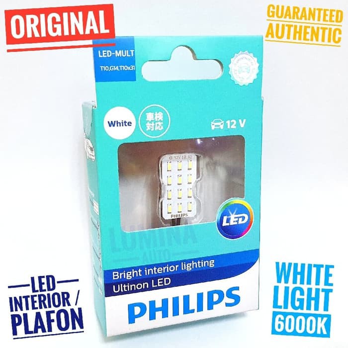 Philips Multireading Light LED Lampu Interior Plafon Mobil Putih