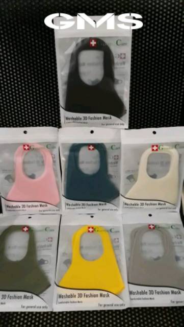 Masker Washable 3D General Care Per Pack isi 2 Pcs  / Fashion Mask