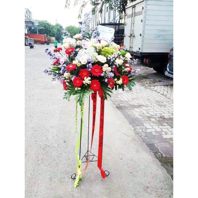 Karangan Bunga Standing Flower Pembukaan Toko Shopee Indonesia