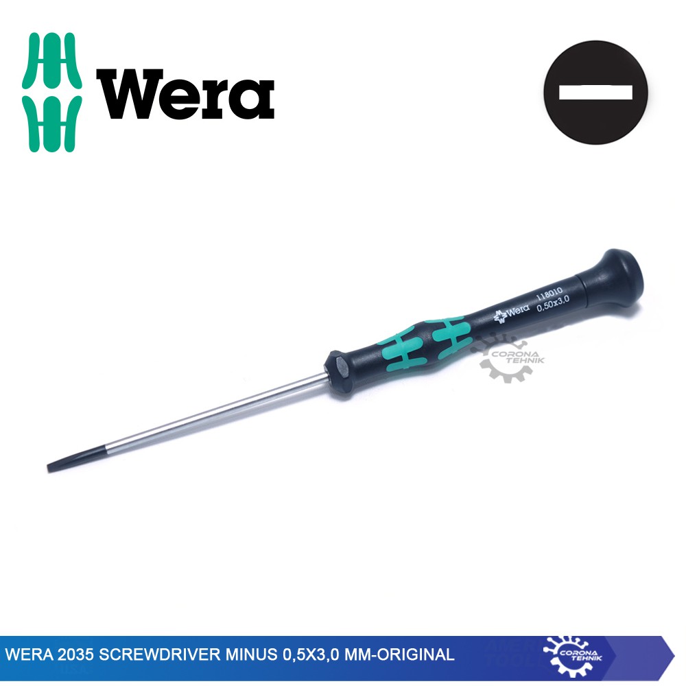 Screwdriver Minus 0,5 x 3,0 mm - Original Wera 2035